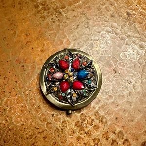 Bejeweled Compact Magnifying mirror